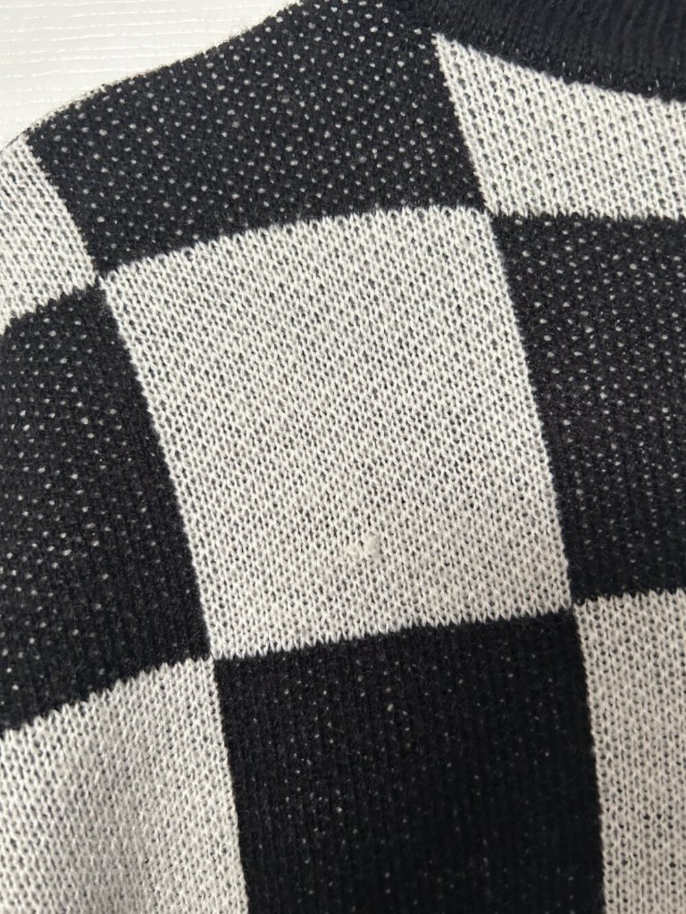 H&M Divided Checkered Knit Sweater Dress Women's Small Winter Cozy Holiday GUC - Picture 3 of 5